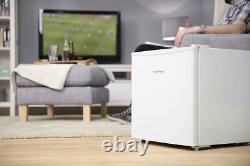 Russell Hobbs RHTTLF1 43L Table Top White Mini Fridge and Cooler with Ice Box