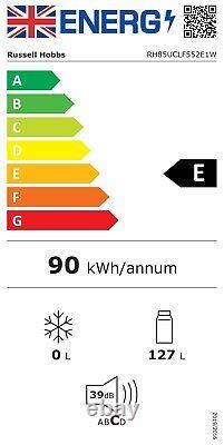 Russell Hobbs Undercounter Fridge 127L Freestanding White Larder RH85UCLF552E1W