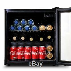 SIA DC2BL 52L Table Top Mini Drinks Beer And Wine Fridge Cooler With Glass Door