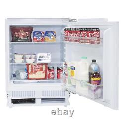 SIA RFU101 136L Built In White Integrated Under Counter Fridge With Auto Defrost