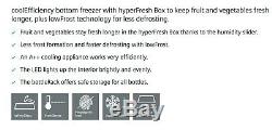 SIEMENS Freestanding silver fridge freezer with low frost feature