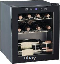 SMAD 16 Bottles Wine Cooler Wine Fridge Touch Screen LED 46 Litre Wine Cellar