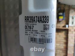 Samsung Bespoke Tall 1 Door 387L Fridge (Glass) Satin Beige RR39A74A339