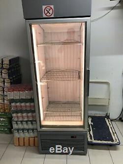 Single Door White Commercial Shop Display Freezer