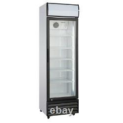 Single glass door commercial fridge for milk and drinks