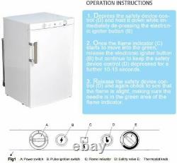 Smad 3 Way 100 L Gas Absorption Refrigerator 12 V Caravan Camper Fridge Freezer