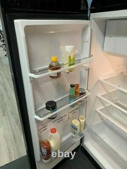 Smeg black fridge freezer