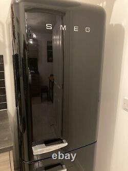 Smeg fridge freezer black