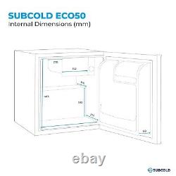 Subcold Eco50 Mini Fridge Black Lockable New Condition