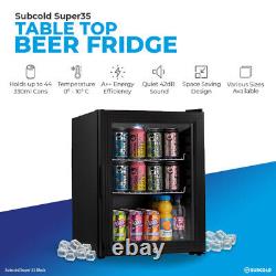 Subcold Super35 LED Small Mini Beer Fridge 3-18 Degrees Adjustable
