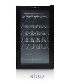 Swan Bottle & Wine Cooler Fridge up to 34 in Black with Glass Door SR12040BN