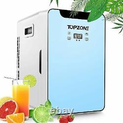 TOPZONE 20L Portable Fridge Table Electric Small Cooler Bedroom Ice Box Office