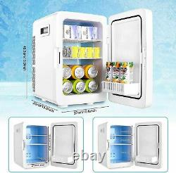 TOPZONE Tabletop Mini Fridge Ice Box Freezer Portable 20L Drinks Beer Cooler LCD