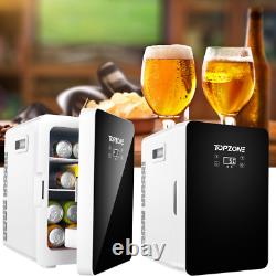 TOPZONE Tabletop Mini Fridge Ice Box Freezer Portable 20L Drinks Beer Cooler LCD