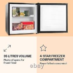Table Top Freezer 35L Freestanding Under Counter Mini Food Freezer Small Black