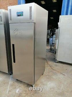 Upright single door fridge chiller +1/+4 commercial stainless steel Polar G592