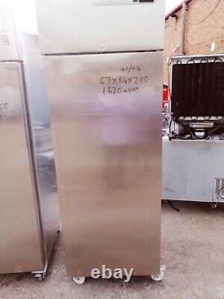 Upright single door fridge chiller +1/+4 commercial stainless steel STERLING PRO