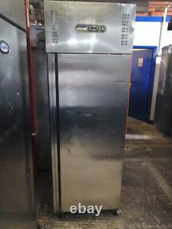 Upright single door fridge chiller +1/+4 stainless steel POLAR G592 # J 84