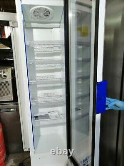 Upright single glass door fridge cooler commercial stainless steal Heineken