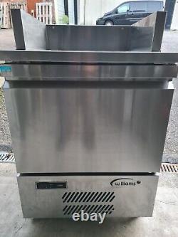 WILLIAMS SINGLE DOOR REFRIGERATED PREP TOPPINGS TABLE FRIDGE, 3 In Stock