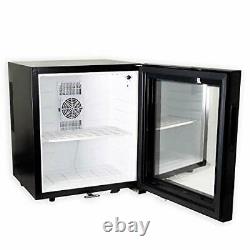 WYZworks Stainless Steel Refrigerator Eco Saving Mini Fridge Black, 1.0 Cubic Ft