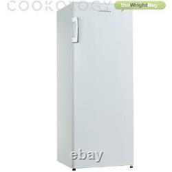 White Tall Freestanding Larder Fridge by Cookology CTFR235WH 55x142cm Metal Back