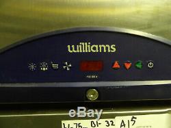 Williams catering freezer. Stainless, upright, single door