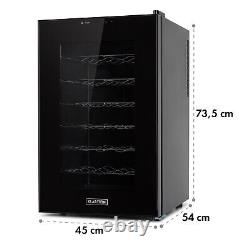 Wine Cooler Fridge 28 Bottles Free Standing 6 Shelves 70 Litre LCD Display Black