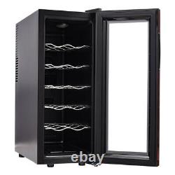 Wine Cooler Fridge Touch Screen LED Display Drink Cabinet Chiller Thermoelectric