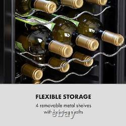 Wine Fridge Refrigerator 44L 15 Bottles Drinks Cooler Chiller Touch Panel Black