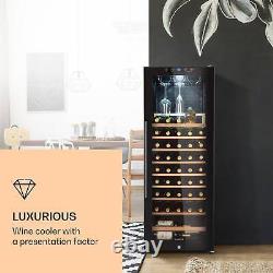 Wine Fridge Refrigerator Cooler Drinks Storage Large Freestanding 155L 54 Bottle