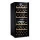 Wine Fridge Refrigerator Drinks Cooler 2 Zones 226 L 102 Bottles Led Touch Black