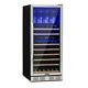 Wine Refrigerator Cooler 313 Litre 116 Bottles Double Insulated Glass Black