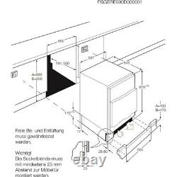 Zanussi (ZQA12430DV) Integrated Under Counter Fridge with Freezer Compartment